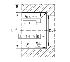 推力角接觸球軸承 ZKLN4075-2RS-2AP, 配對(duì)，雙向，兩側(cè)唇密封