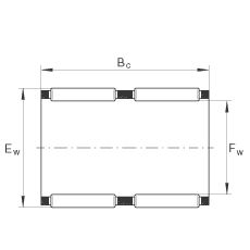 滾針及保持架組件 K95X103X40-ZW, 根據(jù) DIN 5405-1/ ISO 3030 標(biāo)準(zhǔn)，雙列