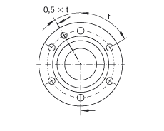 推力角接觸球軸承 ZKLF50140-2RS, 雙向，螺釘安裝，兩側(cè)唇密封