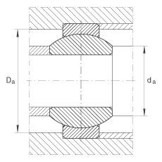 關(guān)節(jié)軸承 GE12-FO, 根據(jù) DIN ISO 12 240-1 標(biāo)準(zhǔn)，需維護(hù)